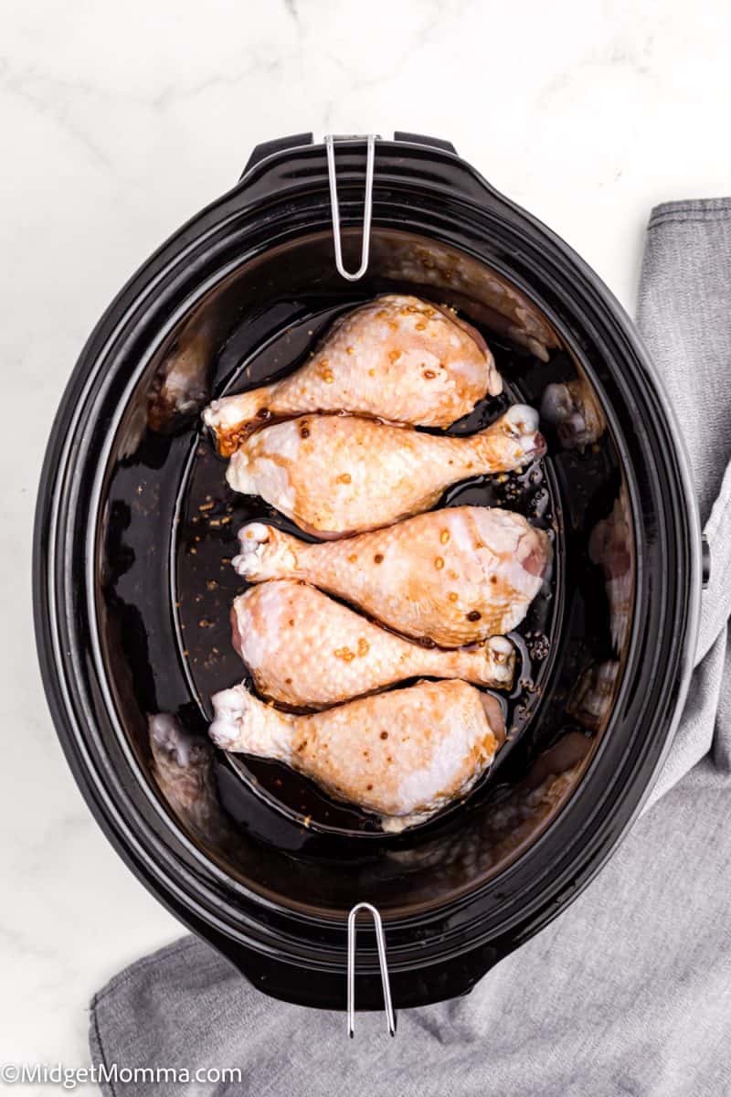 Slow Cooker Asian Chicken Legs • MidgetMomma