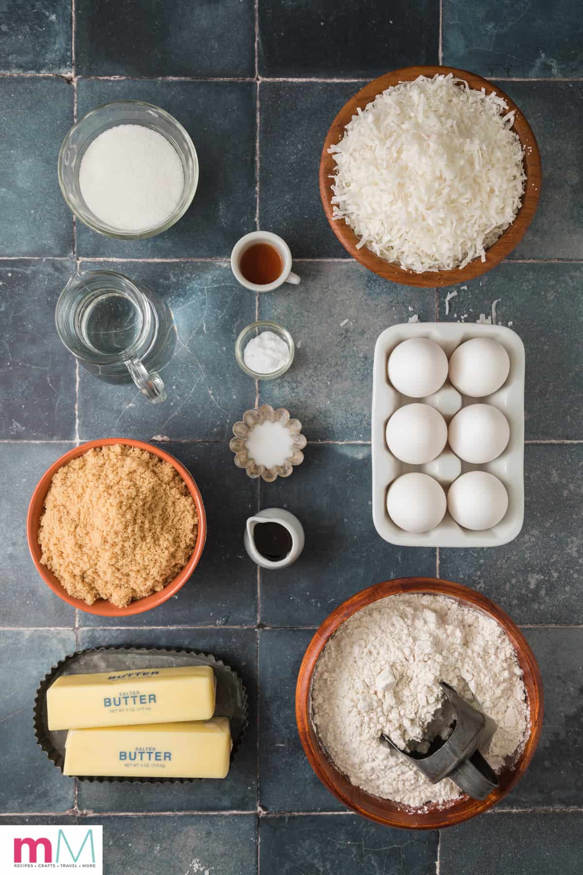 Chewy Coconut Cookies Ingredients