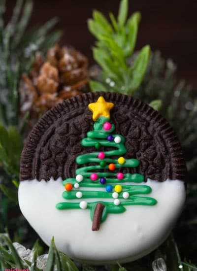 Christmas Tree Oreo Cookies