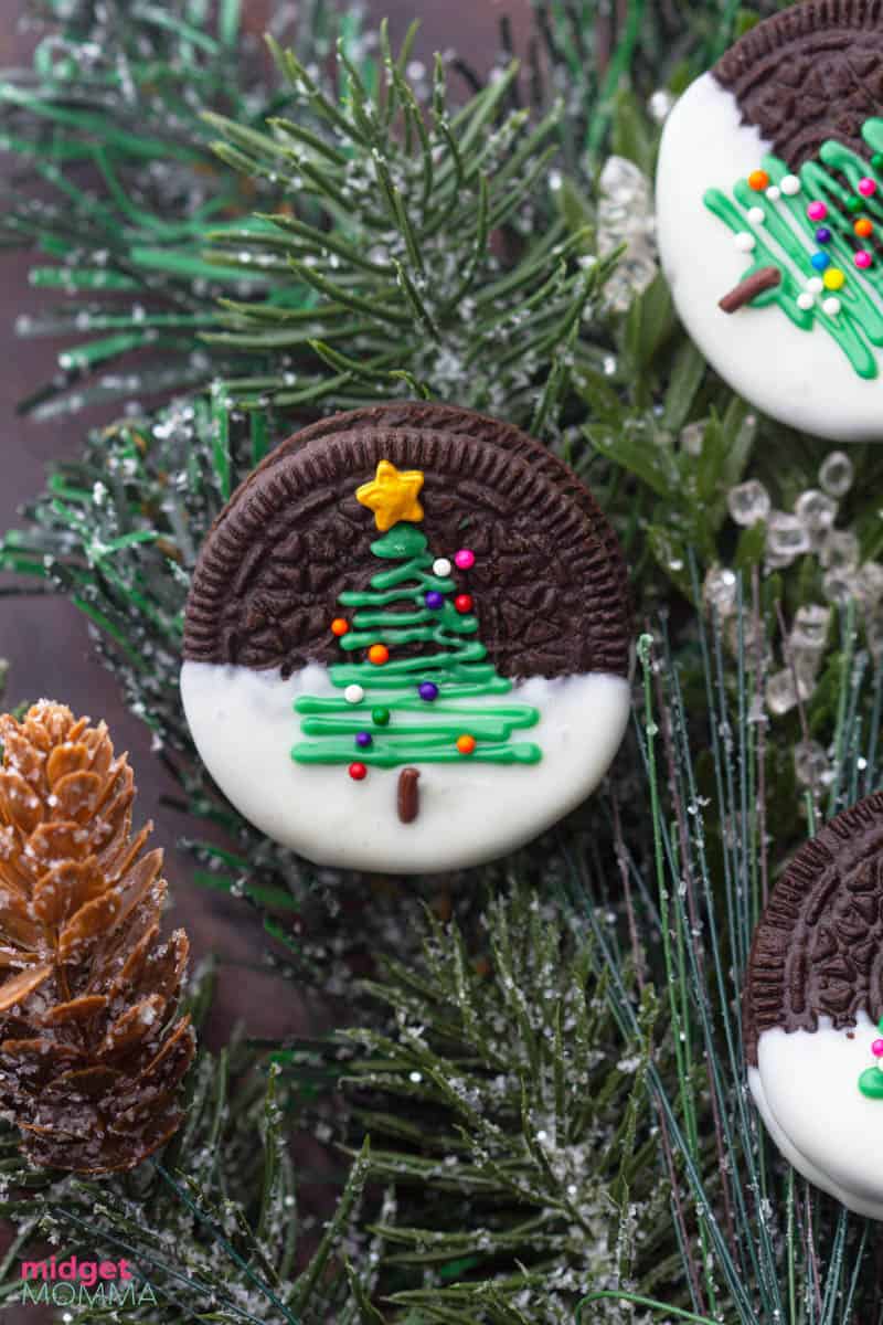 Christmas Tree Oreo Cookies