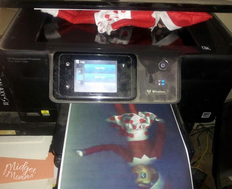 funny elf on the shelf idea