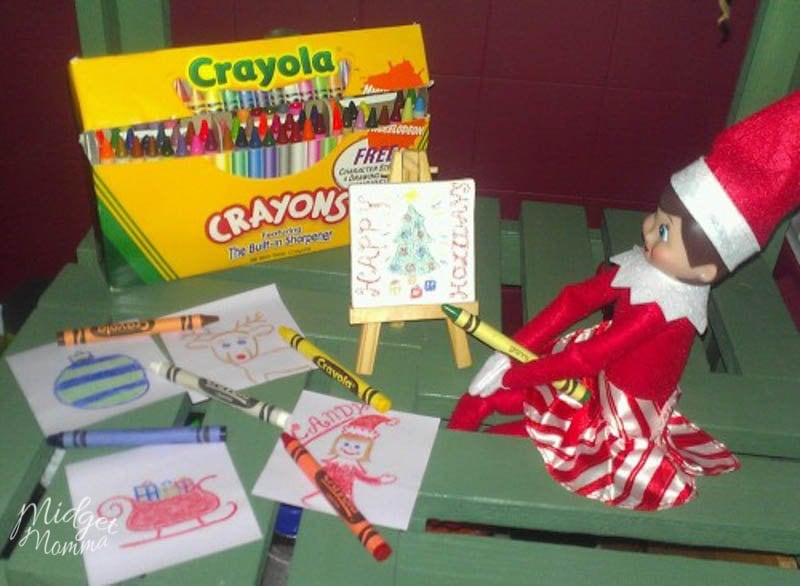 elf on the shelf coloring