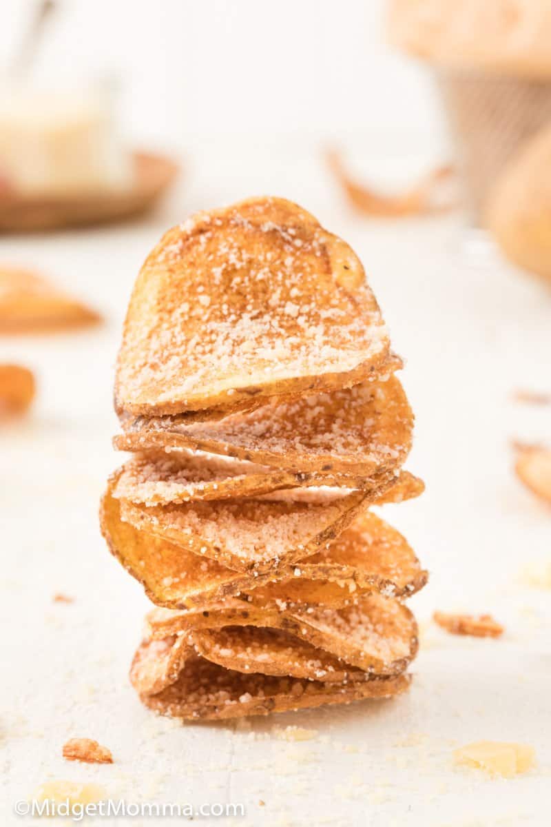 stack of Garlic Parmesan Potato Chips