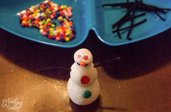 Playdough Snowman Activity