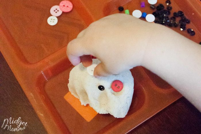 Playdough Snowman Activity