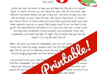 Elf on the Shelf Letter
