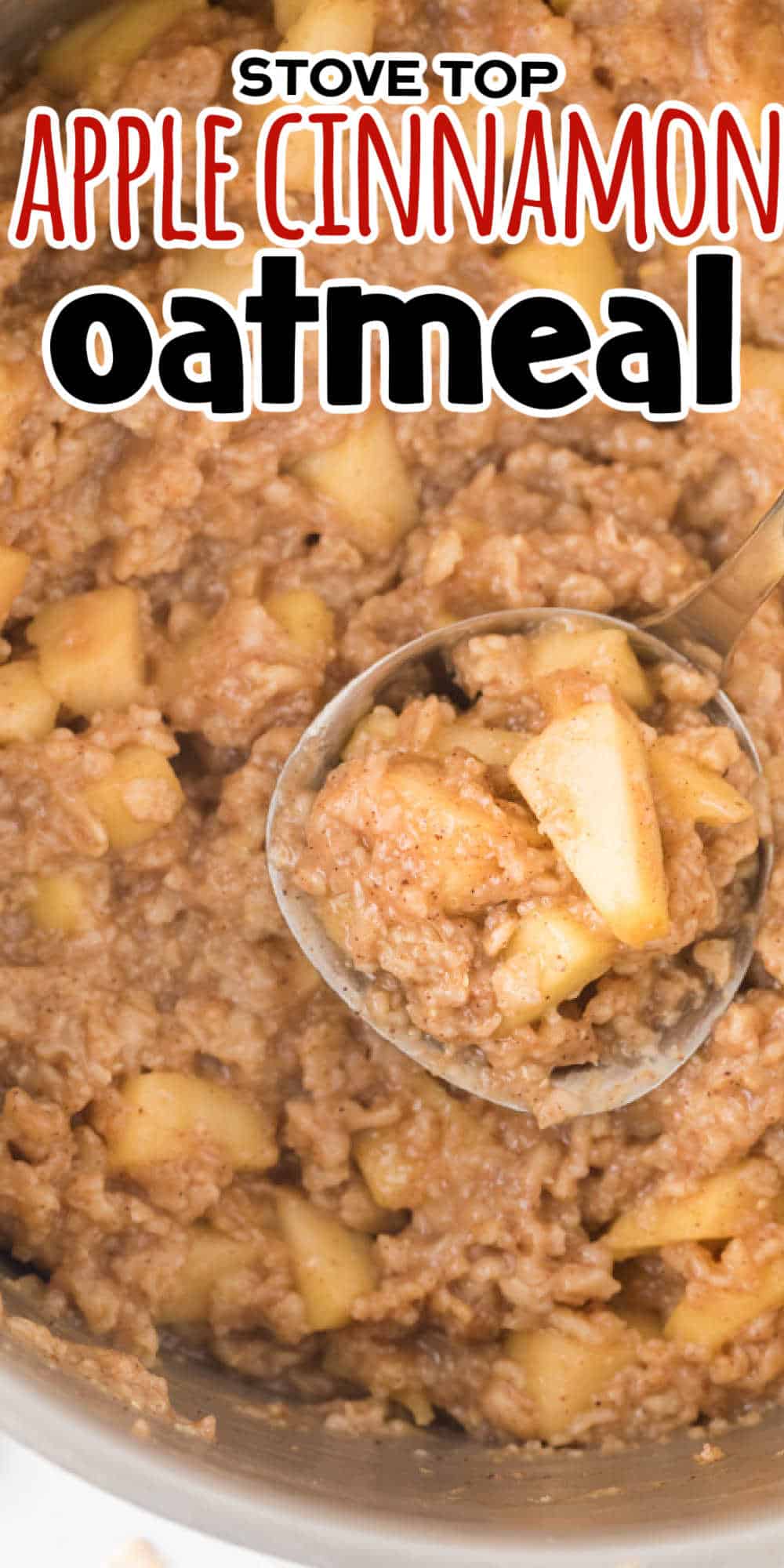 Apple Cinnamon Stove top Oatmeal Recipe • MidgetMomma