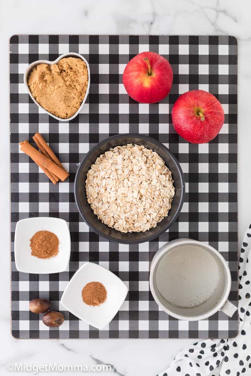 Apple Cinnamon Oatmeal ingredients