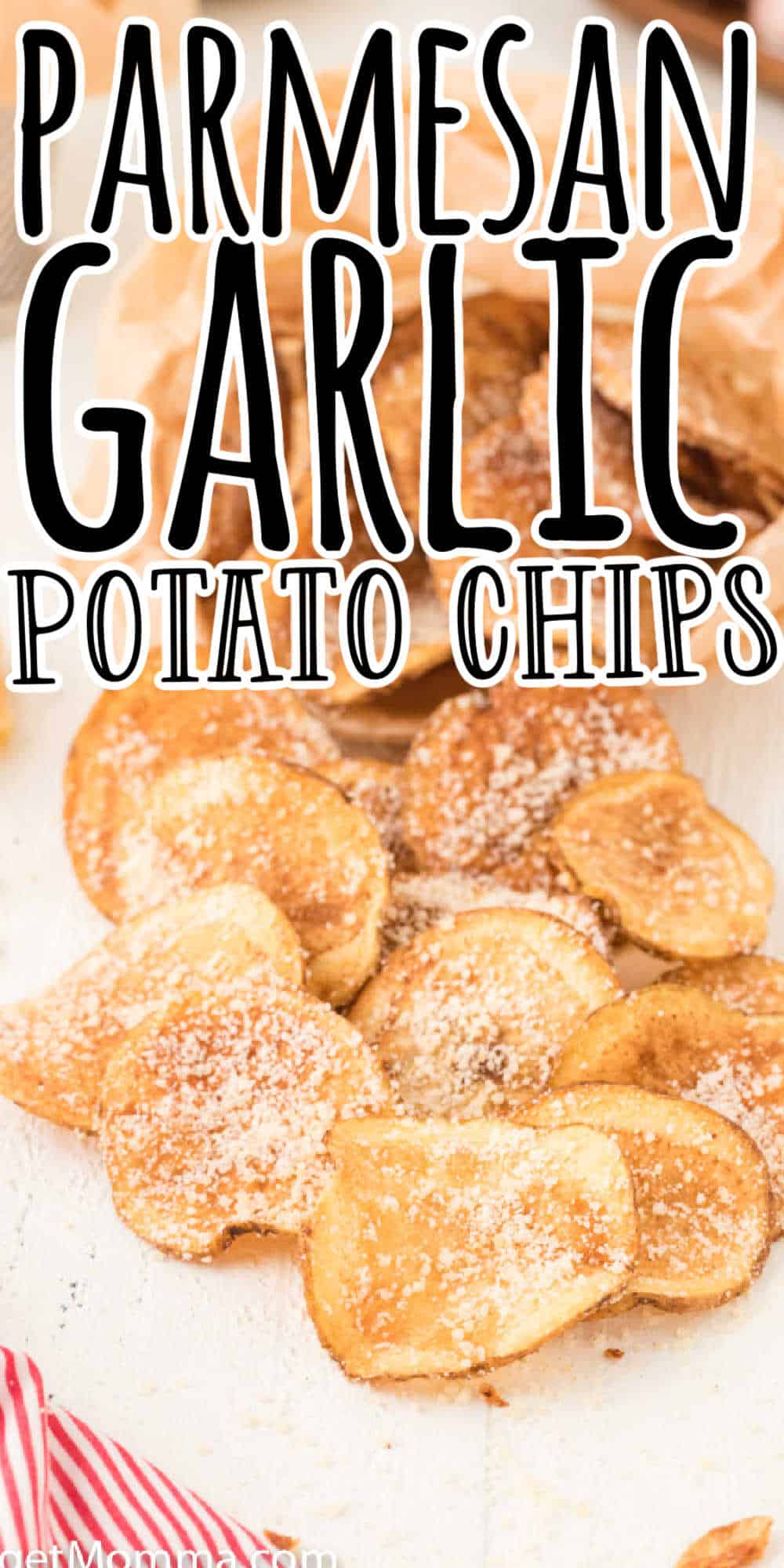 Garlic Parmesan Potato Chips • MidgetMomma