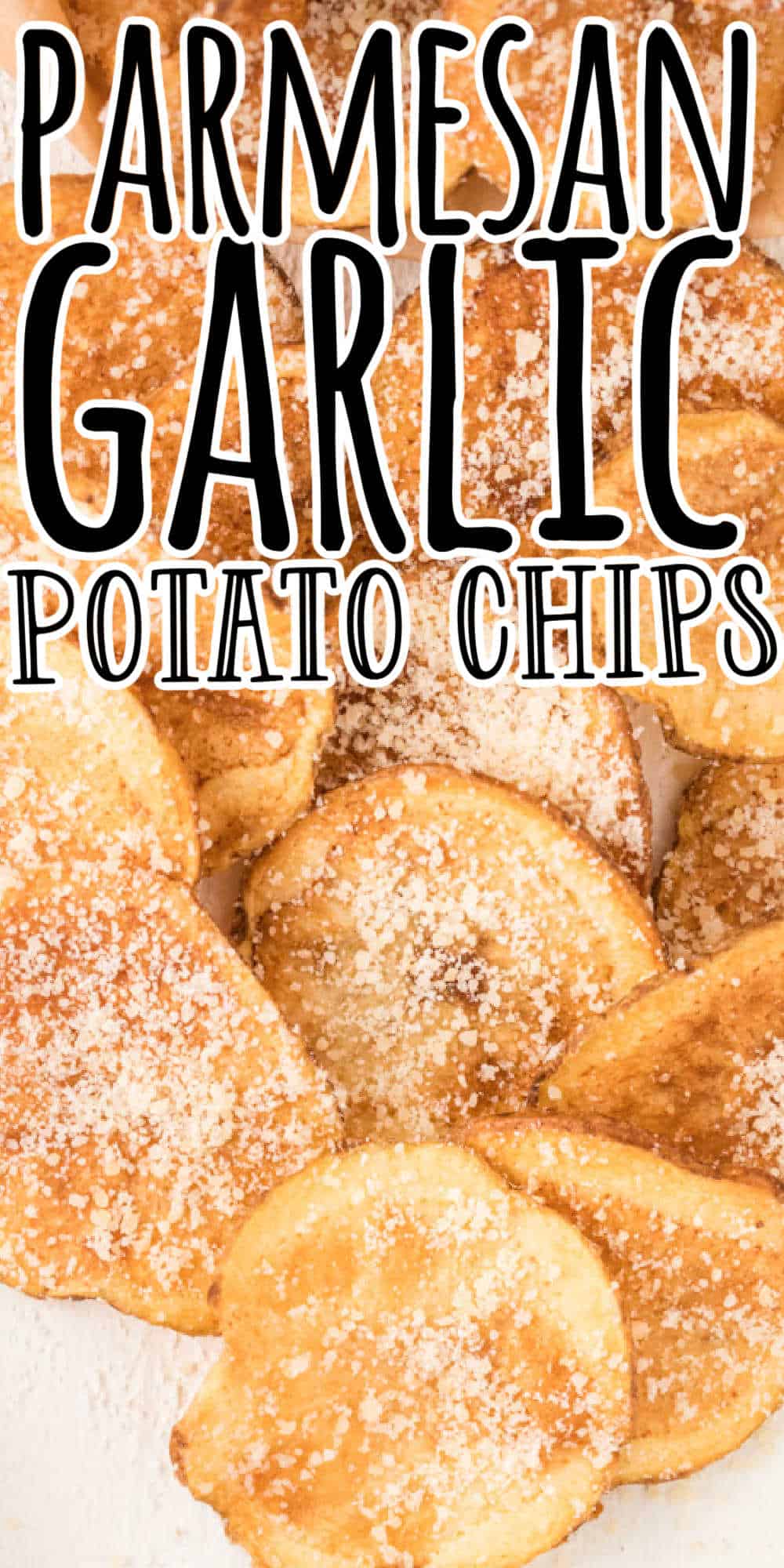 Garlic Parmesan Potato Chips • MidgetMomma