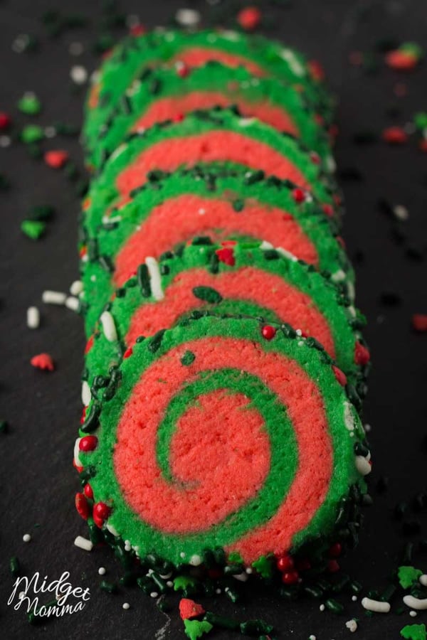 Christmas Whoville Pinwheel Cookies Recipe