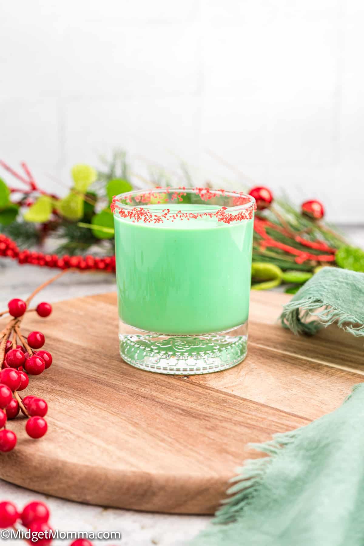 Grinch Spiked eggnog recipe