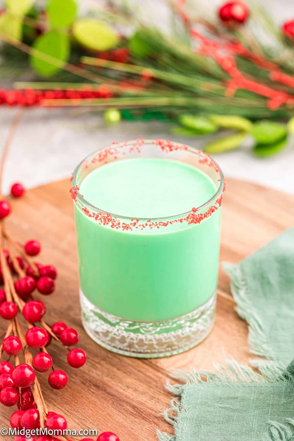 Grinch Spiked eggnog recipe