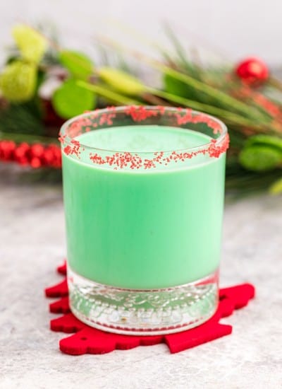 Grinch Spiked eggnog recipe