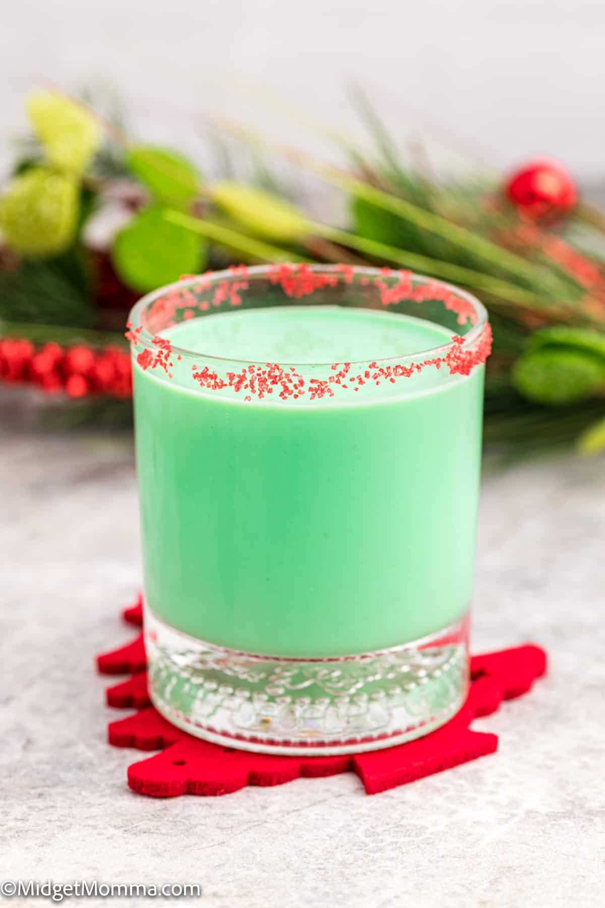 Grinch Spiked eggnog recipe