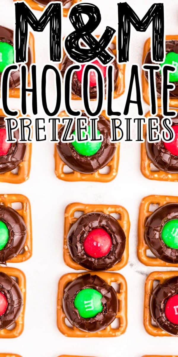 Chocolate M&M Pretzel Bites (+Video) - The Country Cook