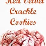 Red Velvet Crackle Cookies. These Red Velvet Crackle Cookies are great christmas cookies. These Red Velvet Crackle Cookies are already red christmas colored and makes them festive. #RedVelvet #RedVelvetCookie #CrinkleCookie #CrackleCookie