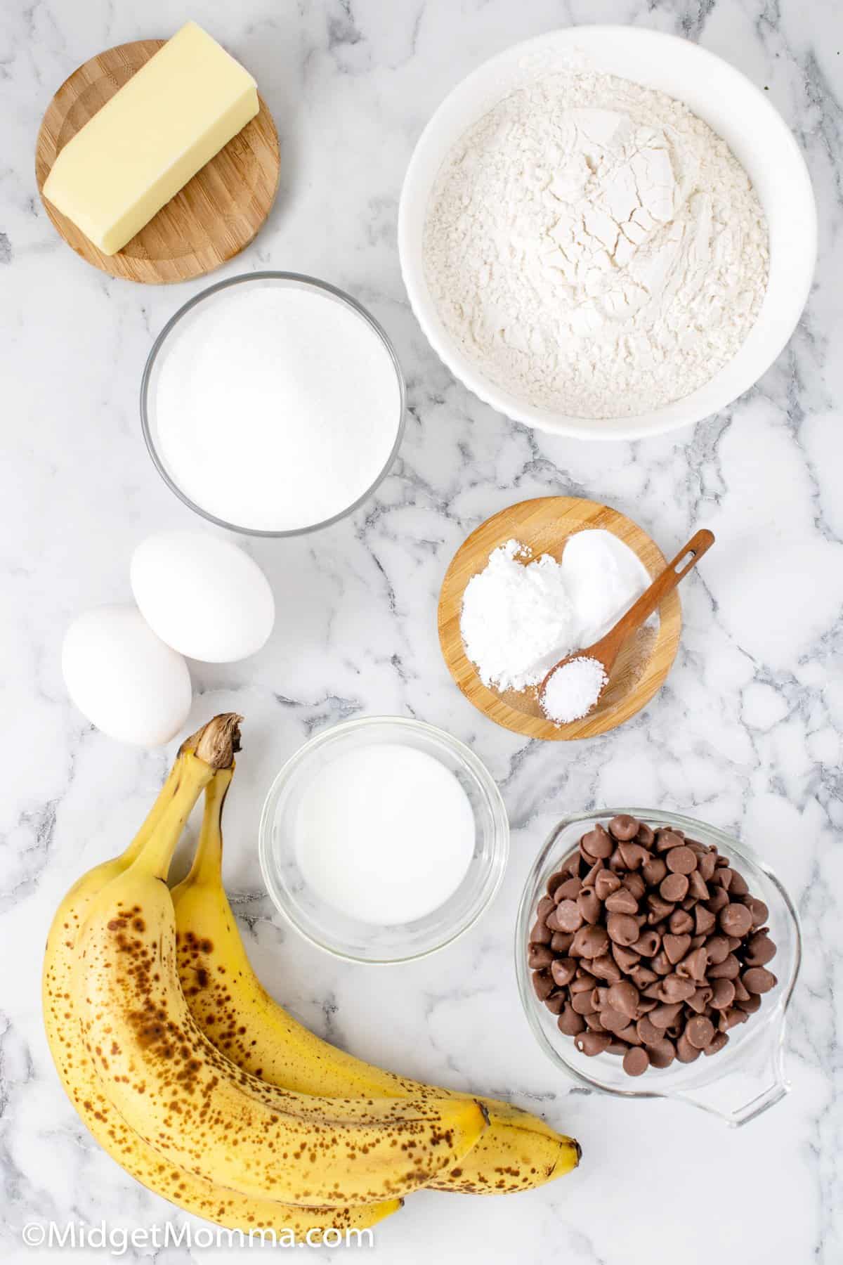 chocolate chip banana bread ingredients
