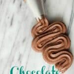 homemade chocolate buttercream frosting