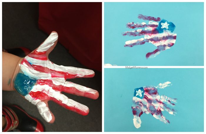 Flag Hand Print Craft