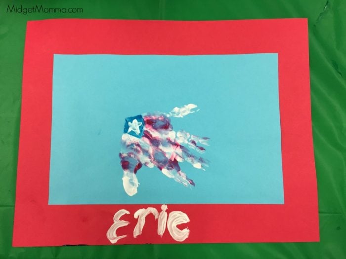 Flag Hand Print Craft