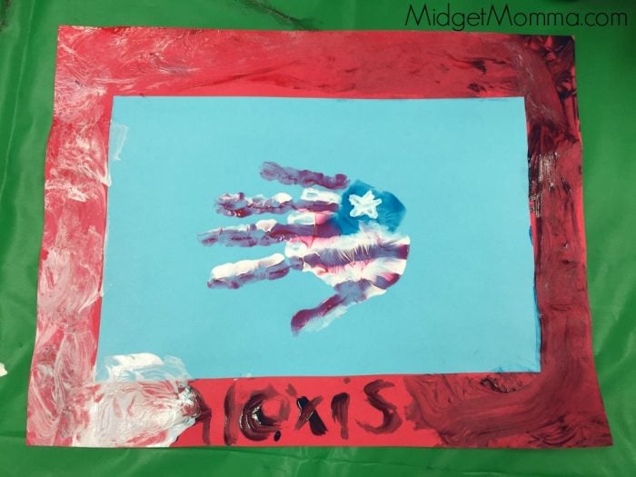 Flag Hand Print Craft