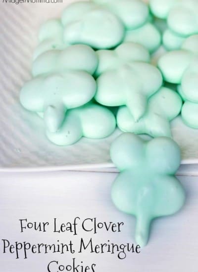 Four Leaf Clover Meringue Cookies