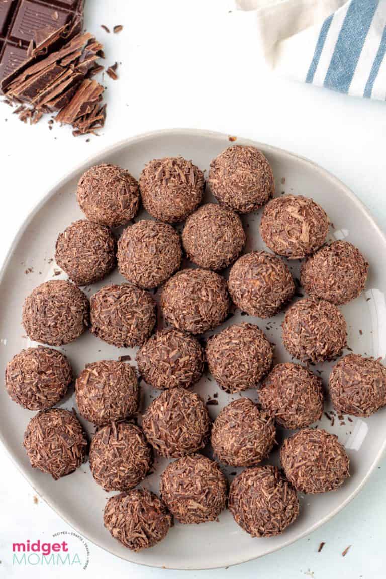 Homemade Milk Chocolate Truffles Recipe • MidgetMomma