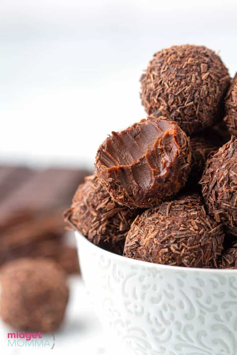 Homemade Milk Chocolate Truffles Recipe • MidgetMomma