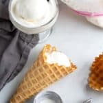 Homemade Ice cream in a bag