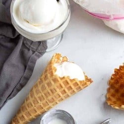 Homemade Ice cream in a bag