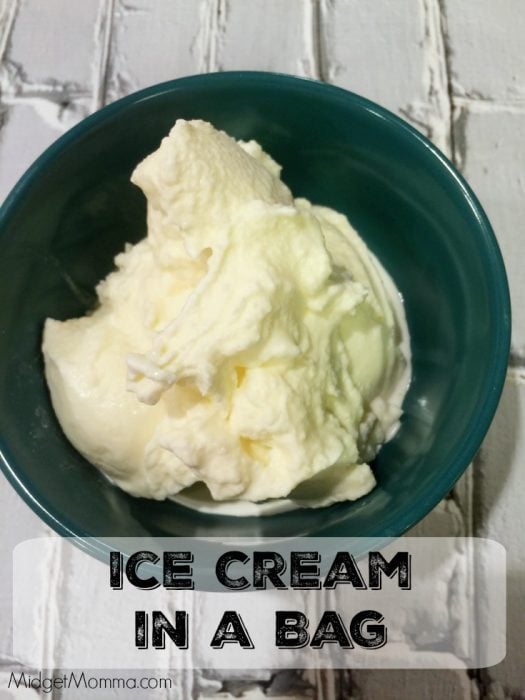 Homemade ice cream in a bag midgetmomma