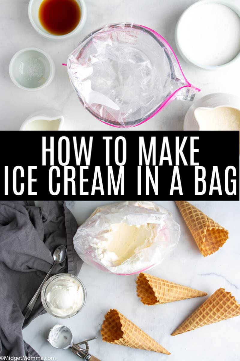 how to make homemade ice cream in a bag