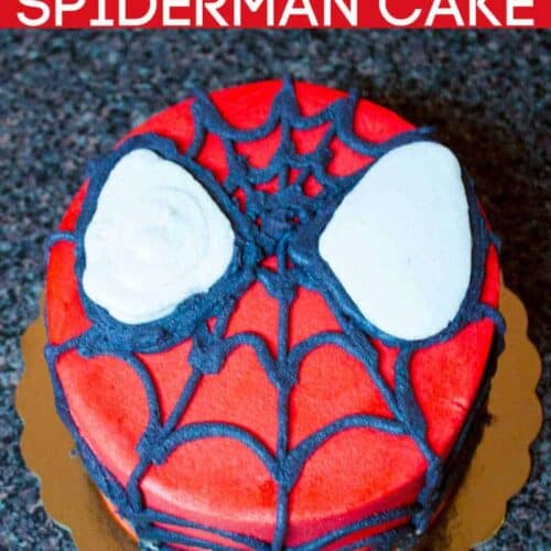 How To Make A Spiderman Cake With Homemade Cake And Frosting