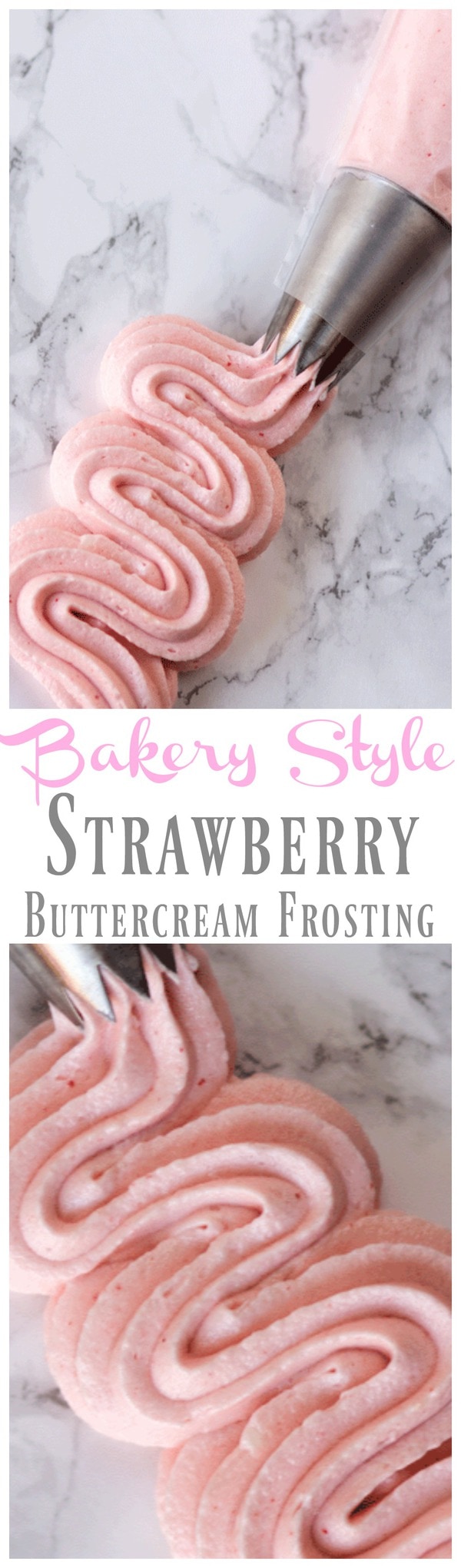 Easy to make Strawberry buttercream frosting, never buy store bought frosting again with this homemade Strawberry buttercream frosting recipe. Homemade Strawberry buttercream frosting is perfect for making cakes. Strawberry buttercream frosting tastes just like a bakery!