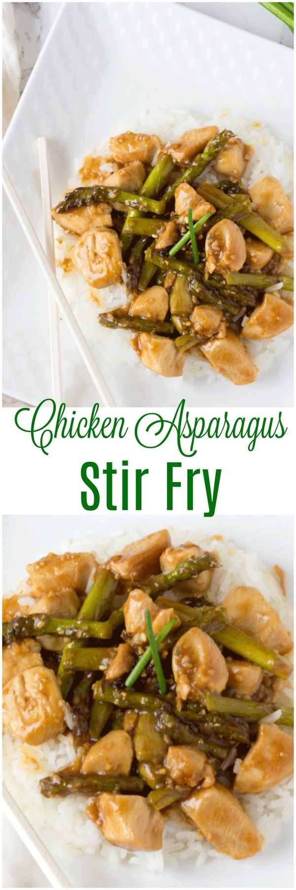 Chicken Asparagus Stir Fry • MidgetMomma