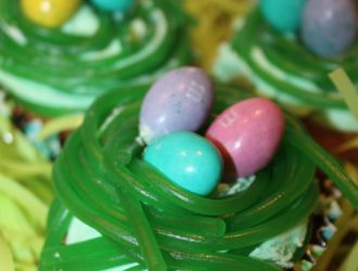 Easter Bunny Egg Nest Cupcakes