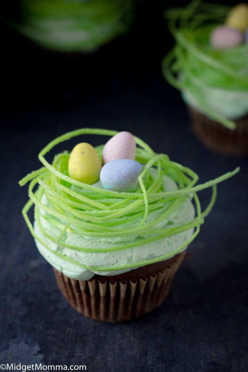 Easter Egg Nest Cupcakes