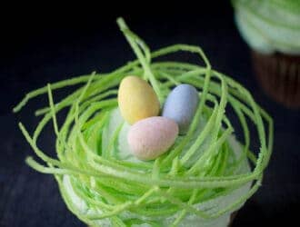 Easter Egg Nest Cupcakes