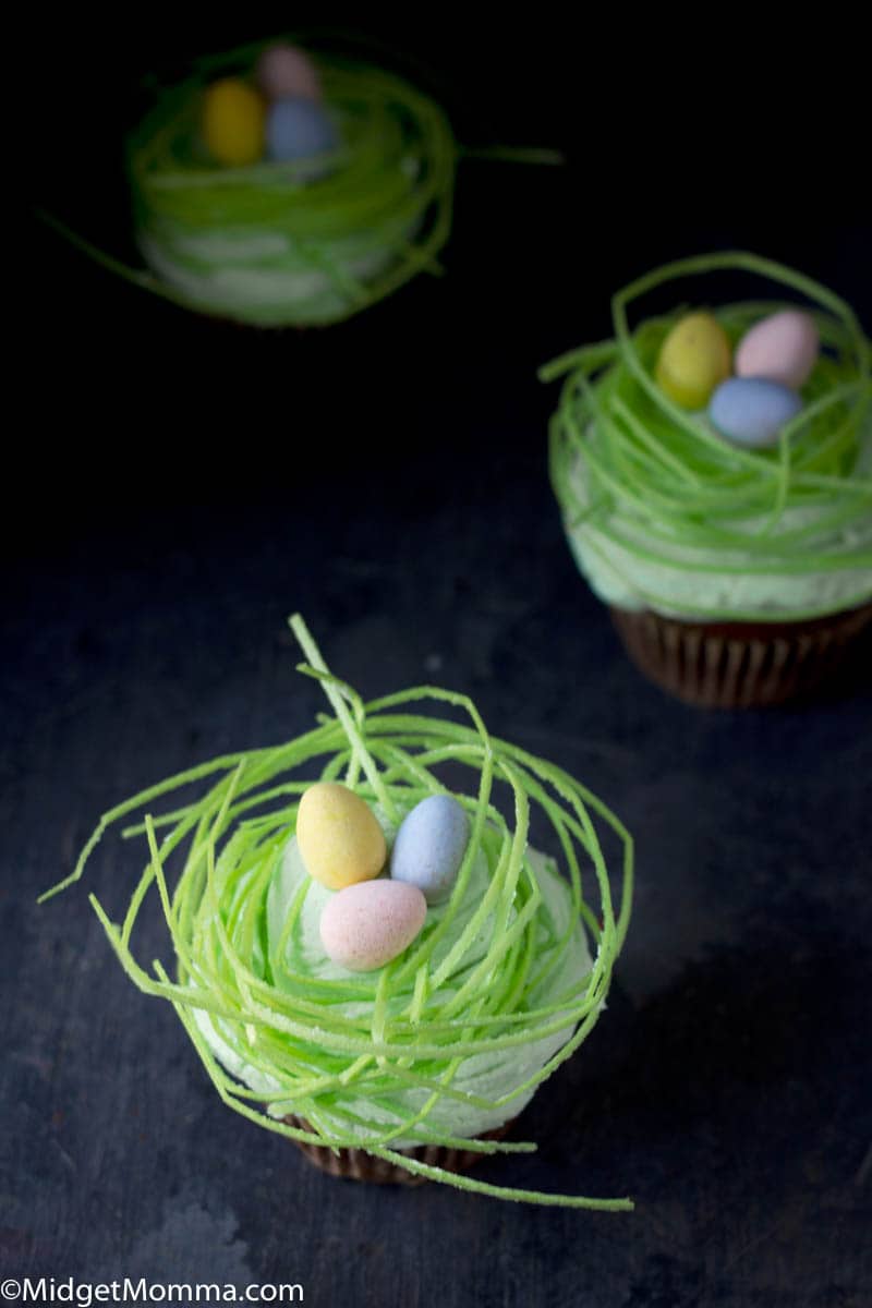 Easter Egg Nest Cupcakes