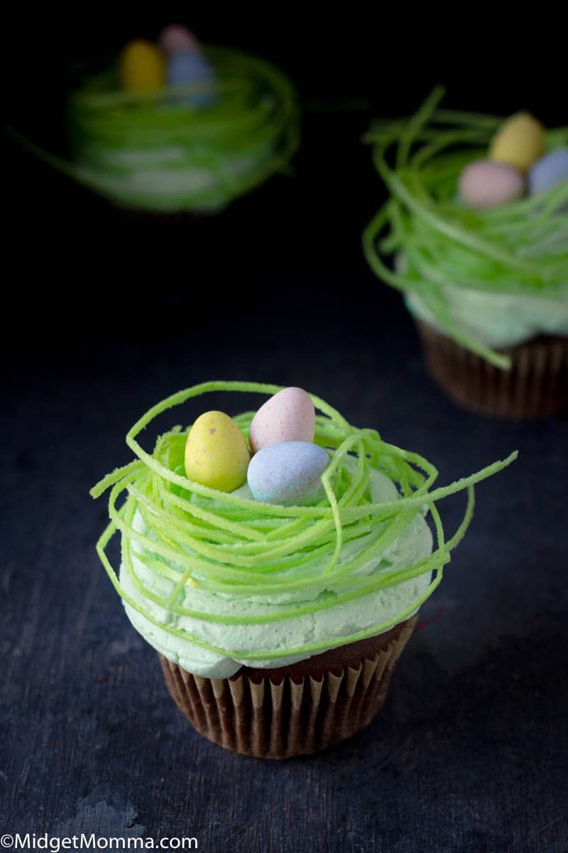 Easter Egg Nest Cupcakes