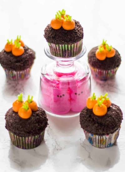 Garden Carrot cupcakes
