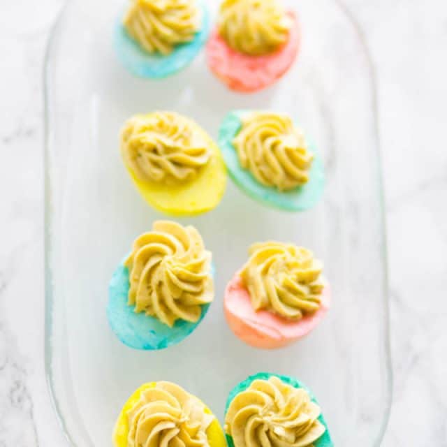 Pastel Deviled Eggs Recipe (Perfect for Easter!)