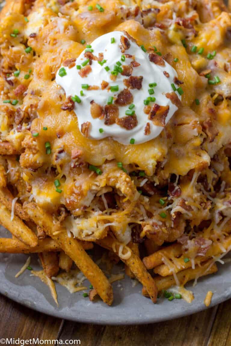 Cheesy Loaded Chicken Bacon Ranch Fries Recipe • MidgetMomma