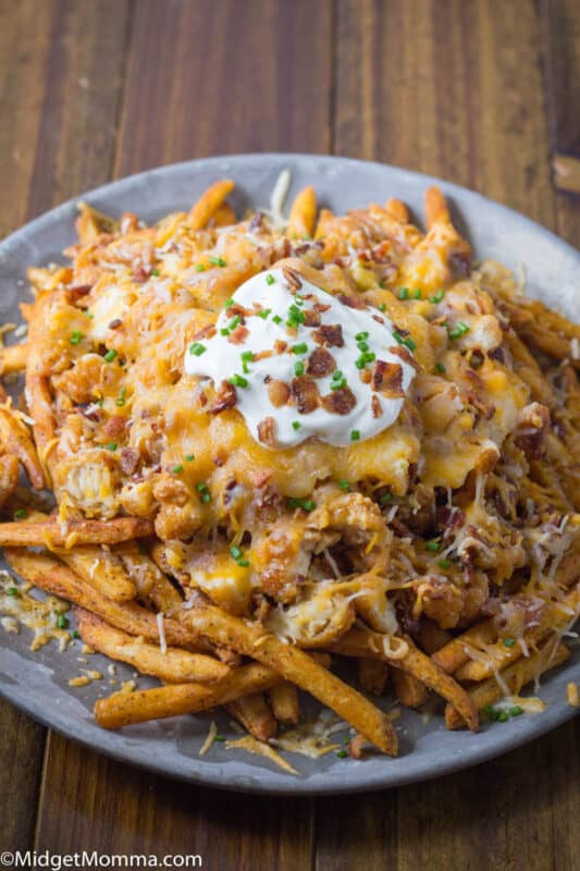 Chicken Bacon Ranch Loaded Cheese Fries