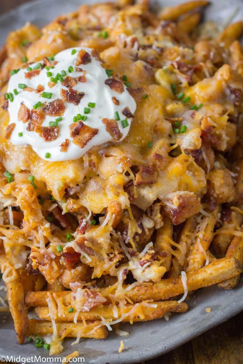 Chicken Bacon Ranch Loaded Cheese Fries