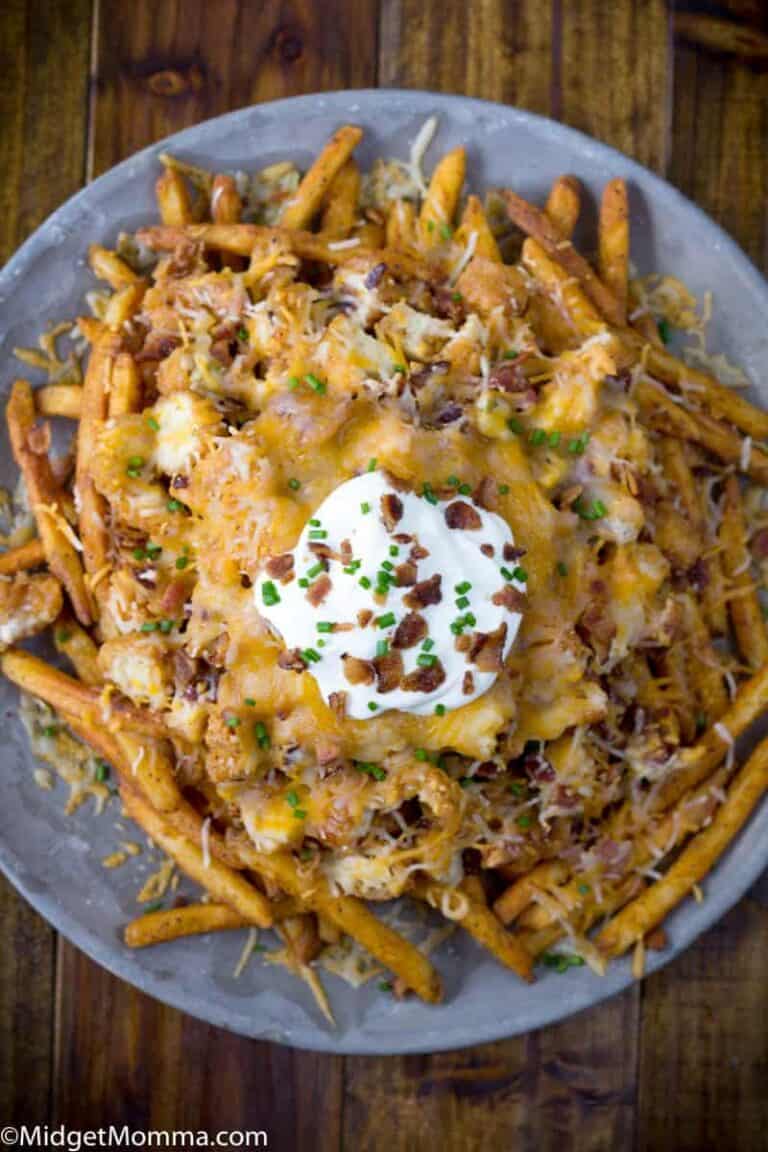 Cheesy Loaded Chicken Bacon Ranch Fries Recipe • MidgetMomma