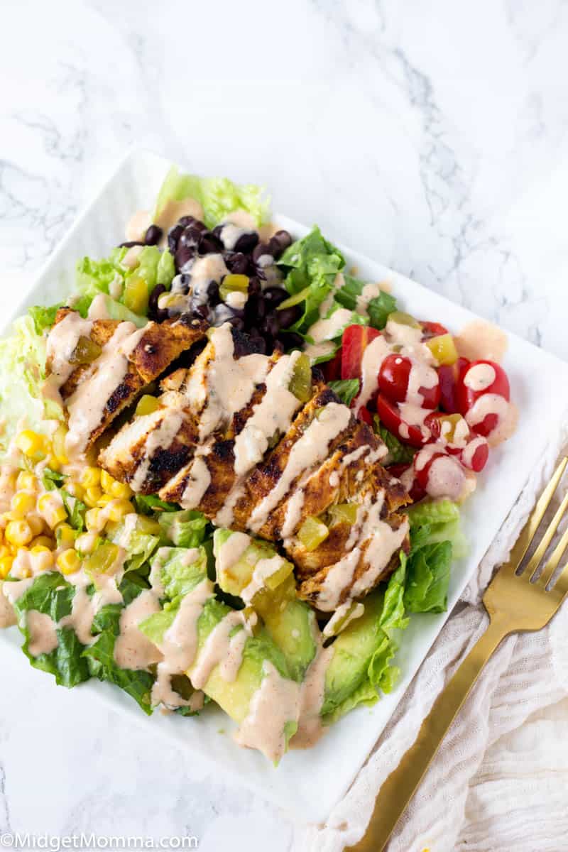 Chicken Taco Salad with Chili Lime Chicken
