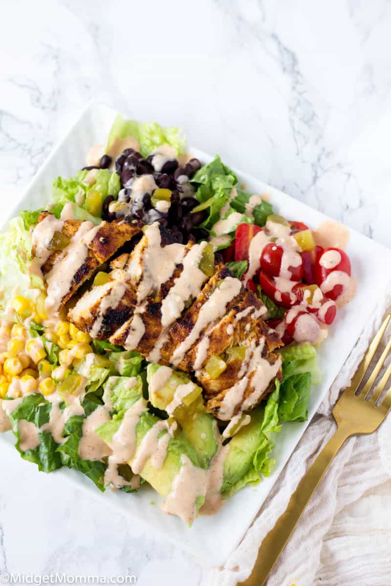 Chicken Taco Salad with Chili Lime Chicken