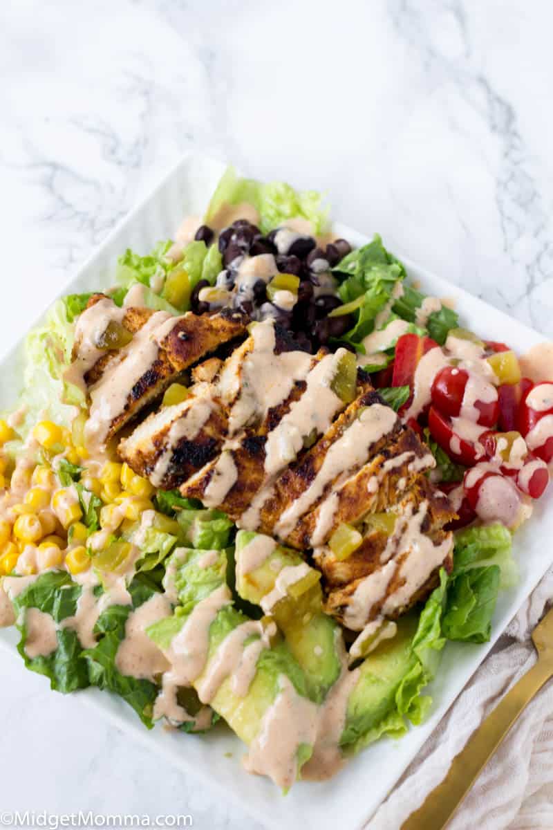 Chicken Taco Salad with Chili Lime Chicken